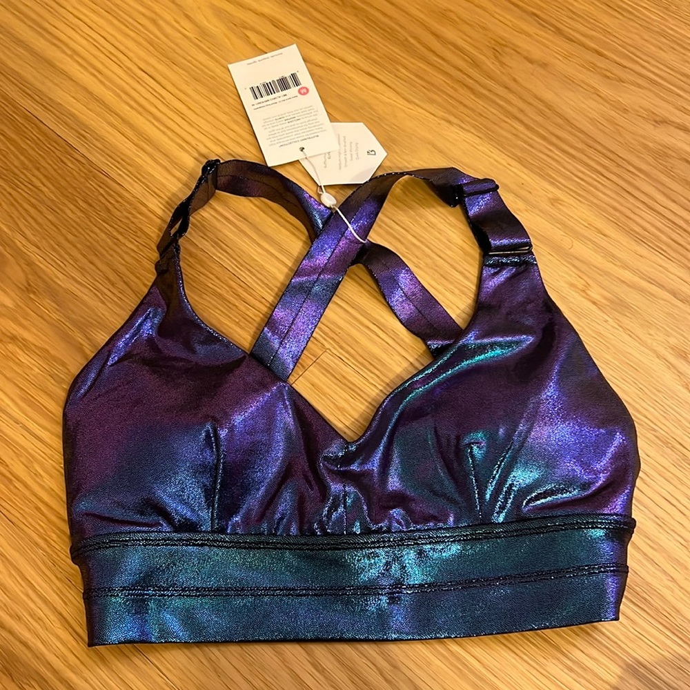 BuffBunny Alpha Sports Bra V2 in Mood Ring Holographic (Medium)